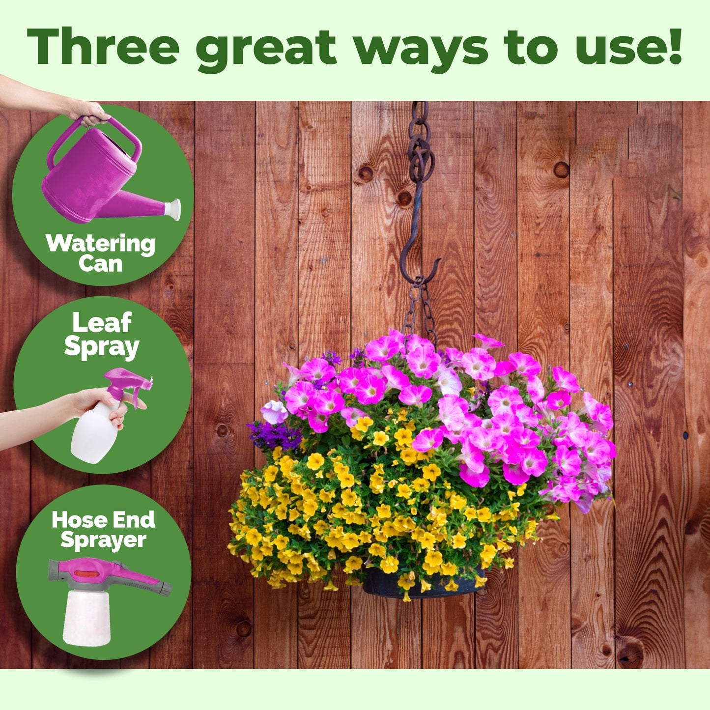 How to use and apply Hanging Basket Plant Food