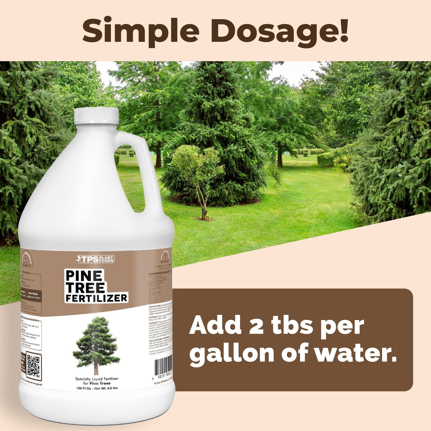 Key benefits and healthy growth features of Pine Tree Fertilizer
