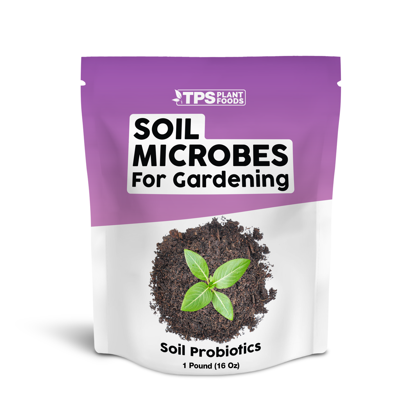 TPS Plant Foods Soil Microbes for Gardening 1 lb product package