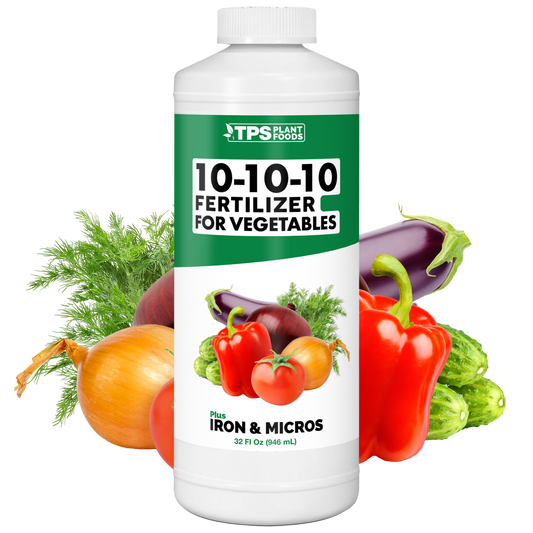 TPS Plant Foods 10-10-10 for Vegetables 32 oz product package