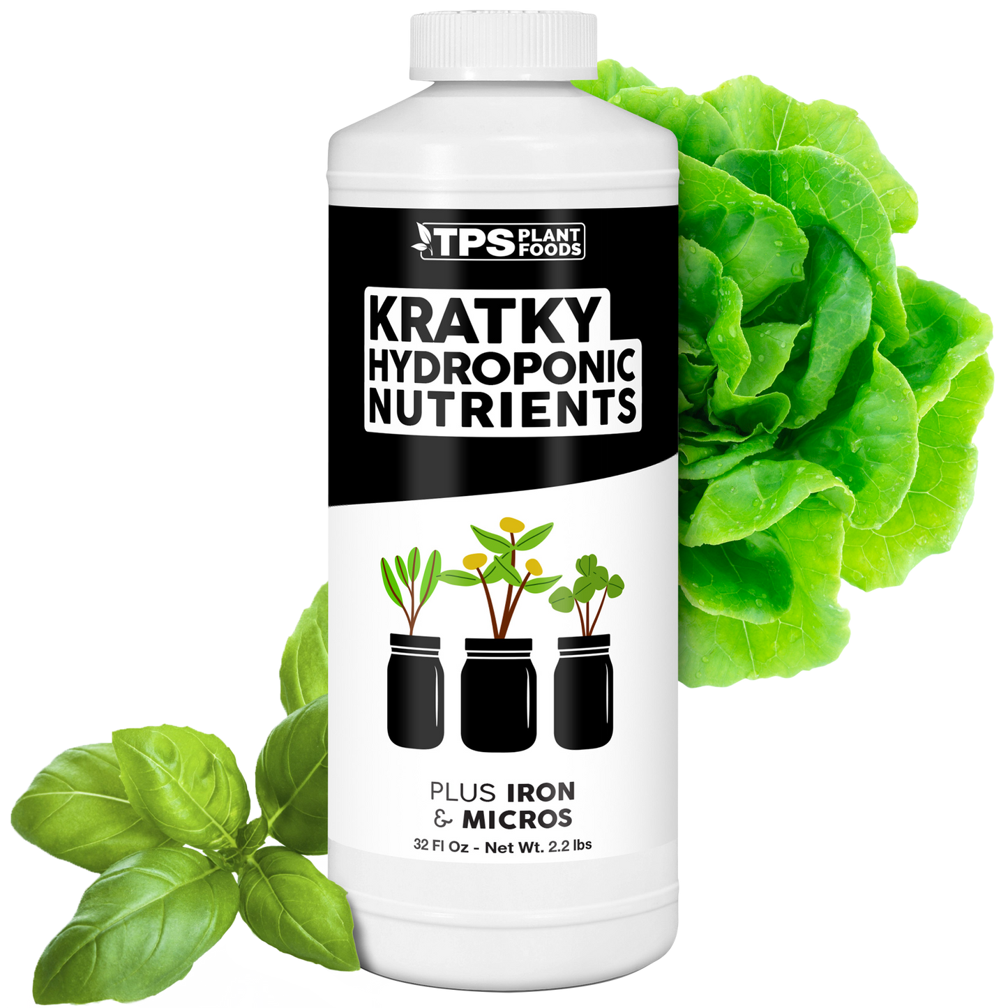 TPS Plant Foods Kratky Hydroponic Nutrients 32 oz product package