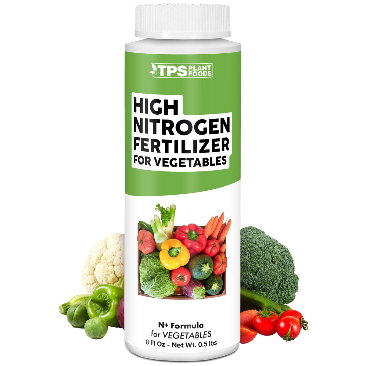 High Nitrogen Vegetable Fertilizer - 8 Ounce