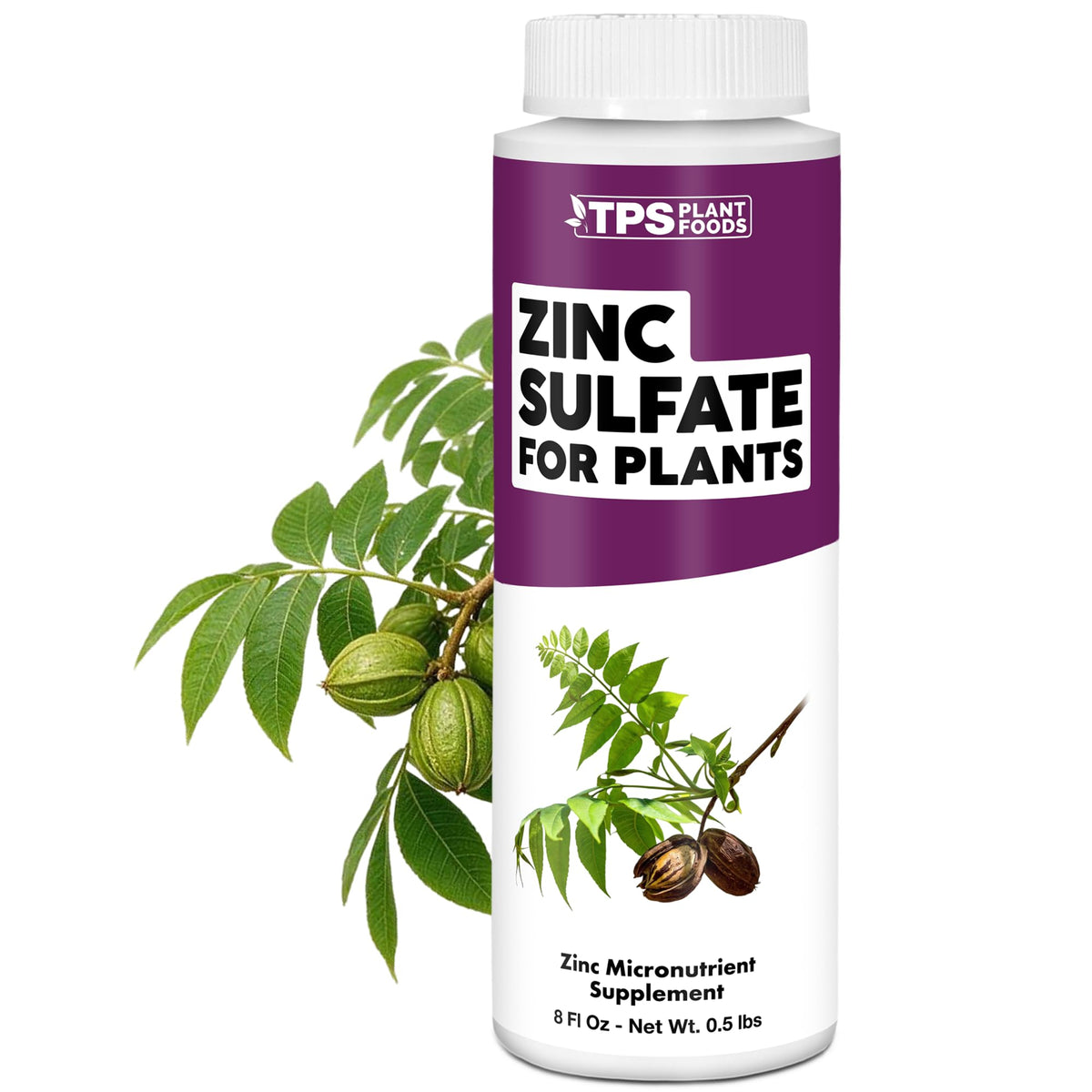 Zinc Sulfate for Plants - 8 Ounce