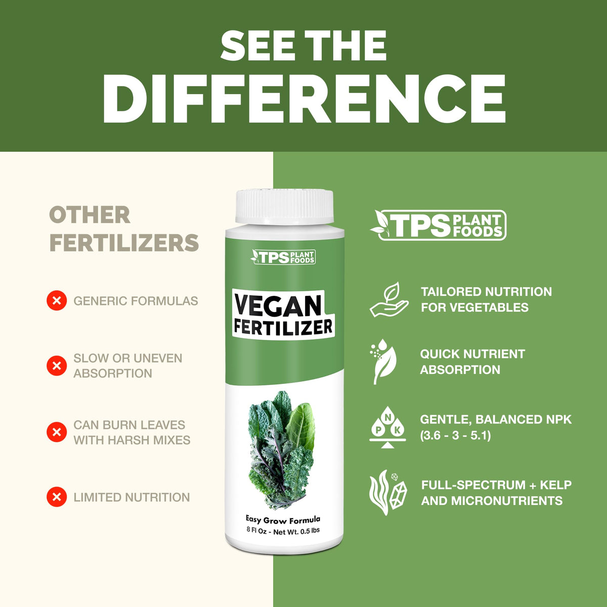 Vegan Fertilizer - 8 Ounce