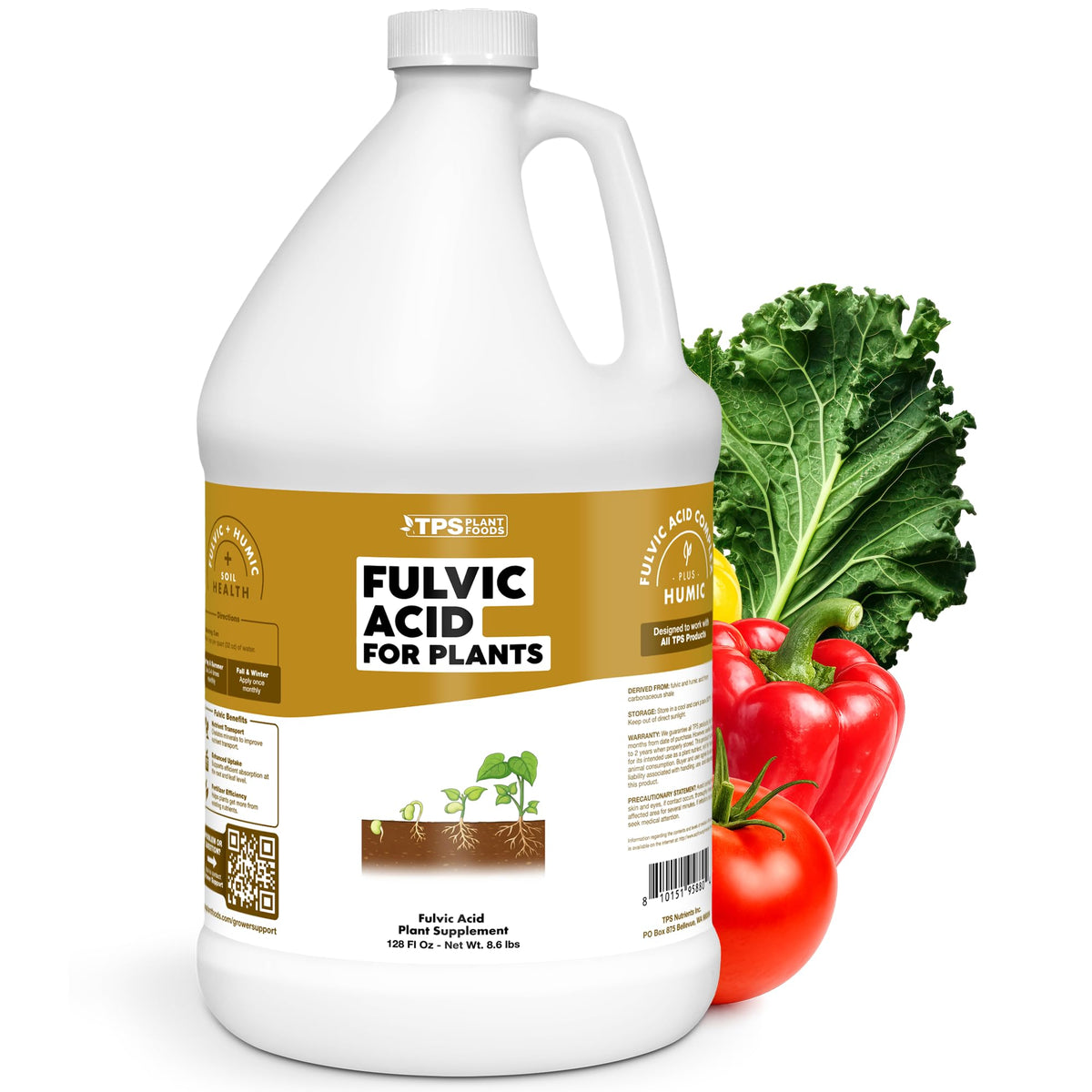 Fulvic Acid for Plants - 128 Ounce