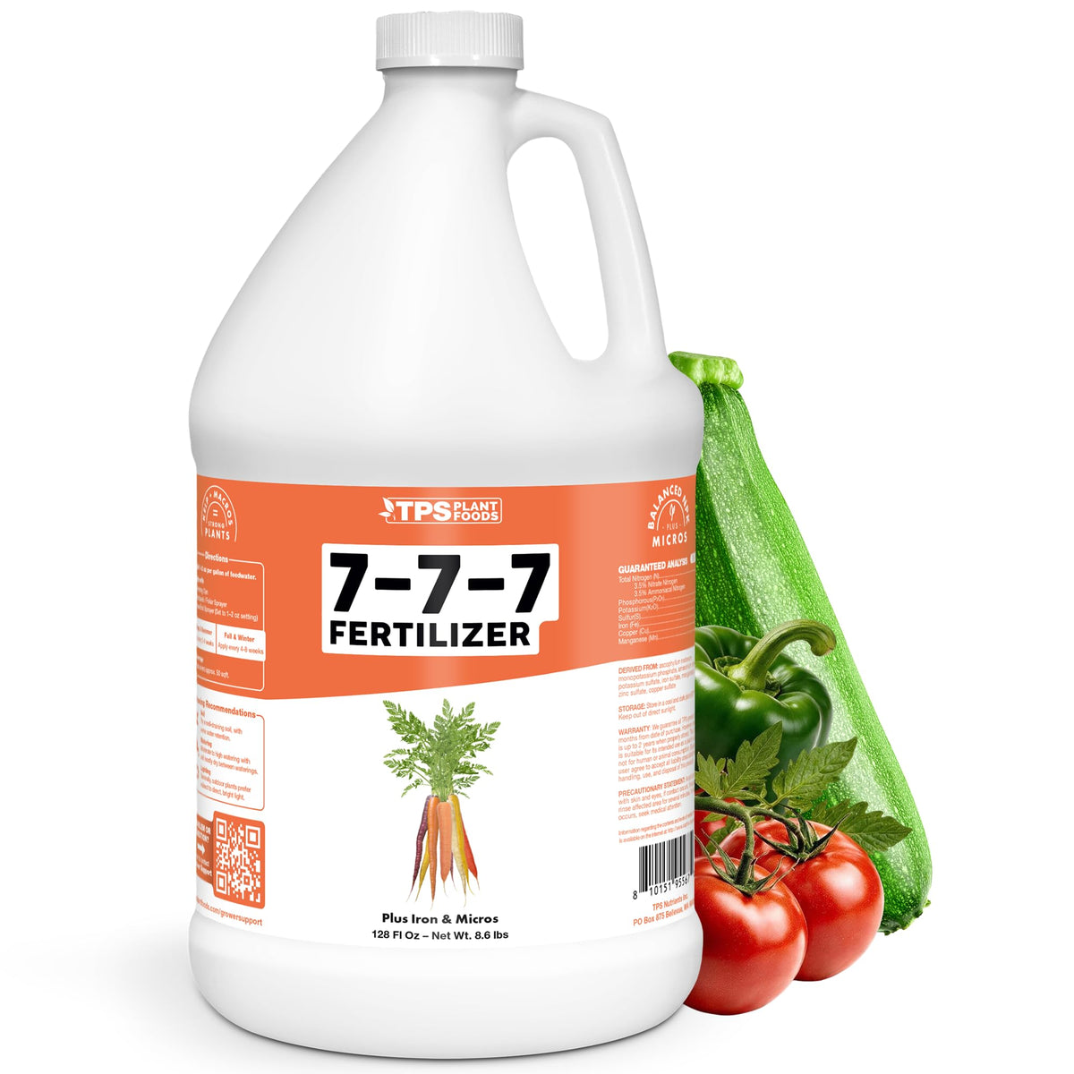 7-7-7 Fertilizer for Plants - 128 Ounce