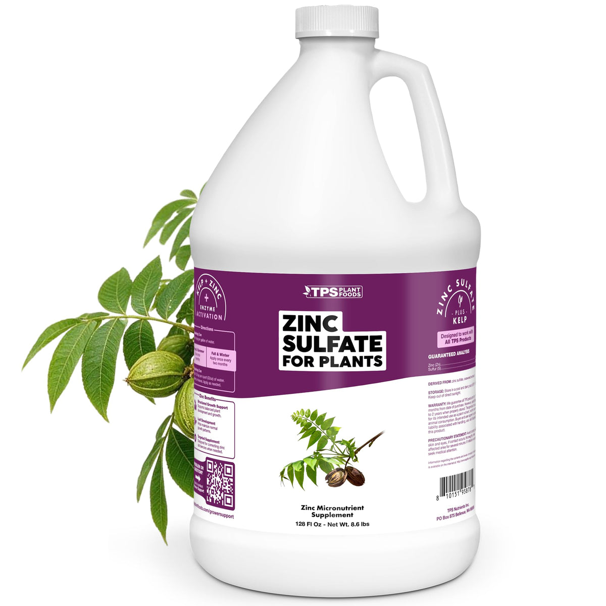 Zinc Sulfate for Plants - 128 Ounce