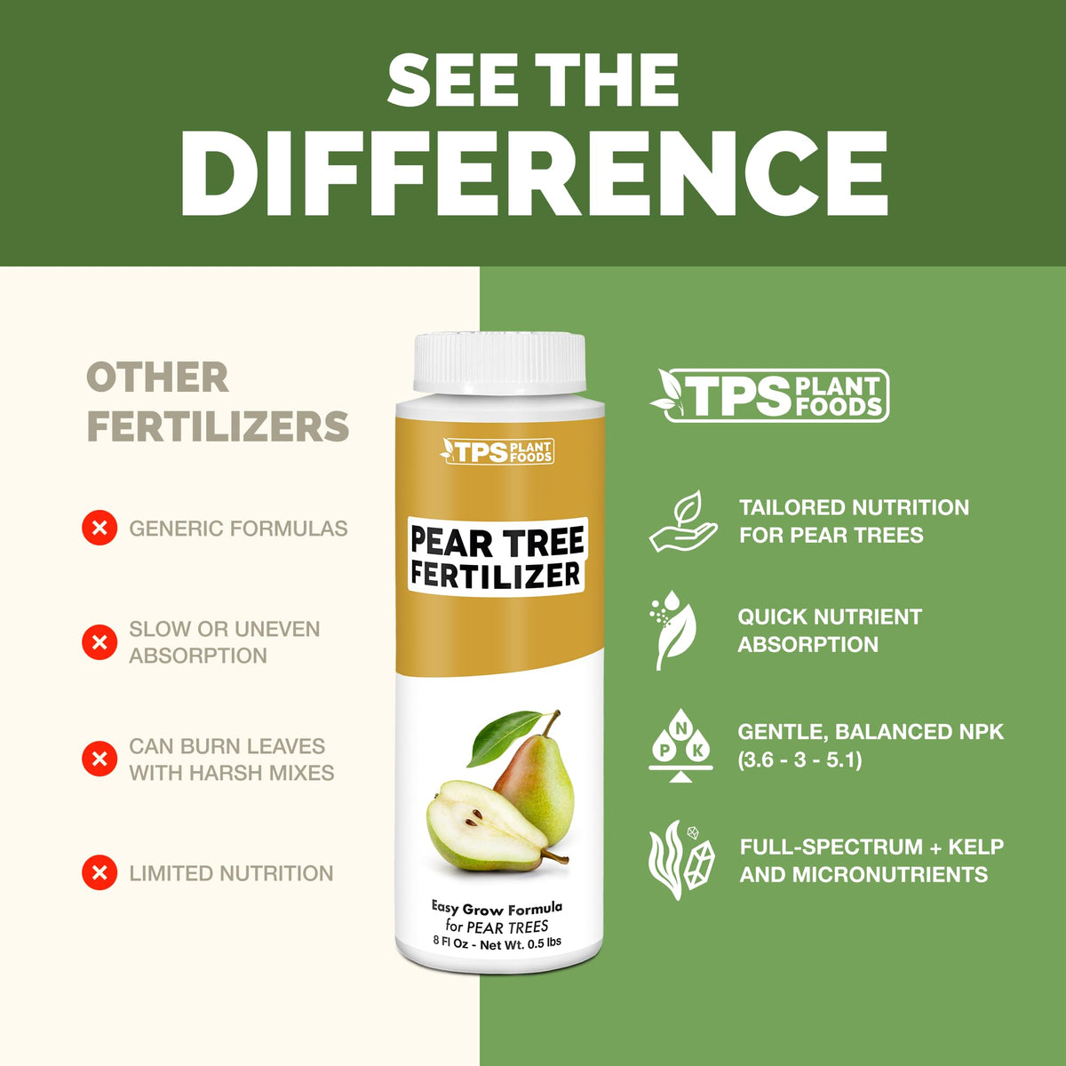 Pear Tree Fertilizer - 8 Ounce