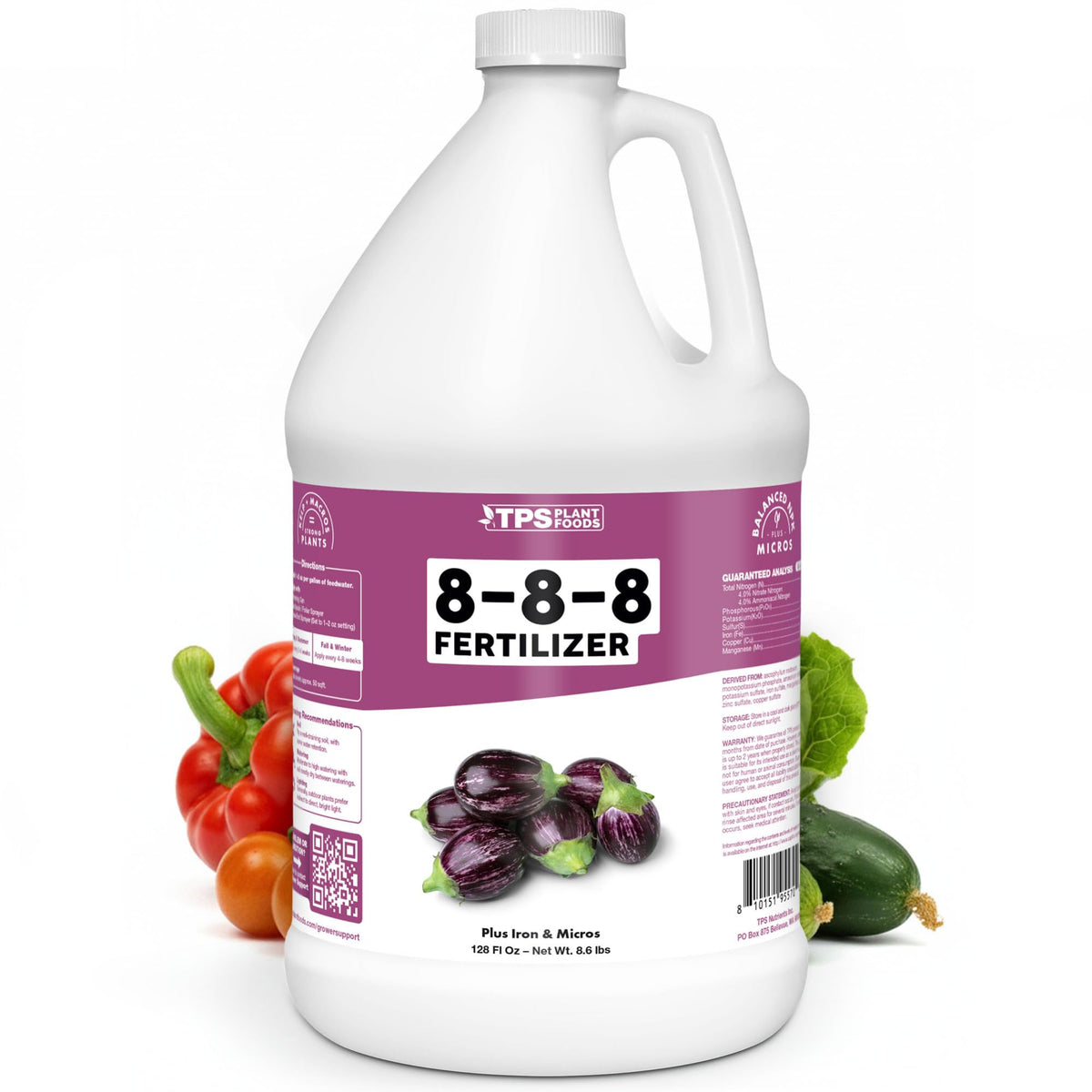 8-8-8 Fertilizer for Plants - 128 Ounce
