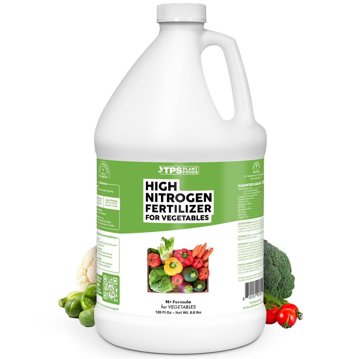 High Nitrogen Vegetable Fertilizer - 128 Ounce