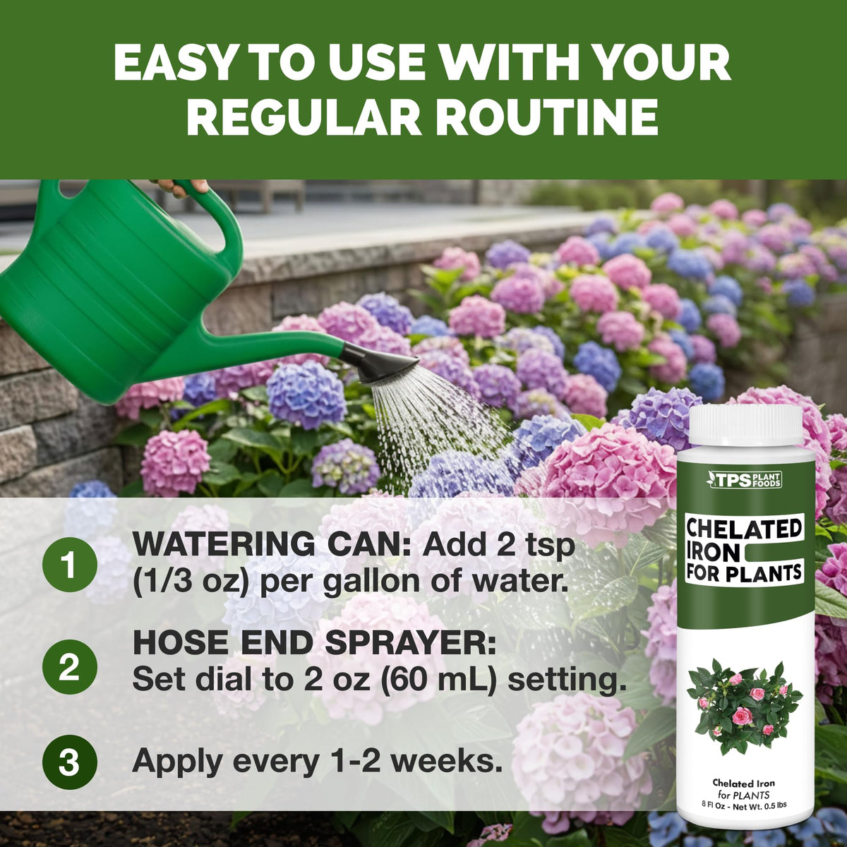 Chelated Iron for Plants - 8 Ounce