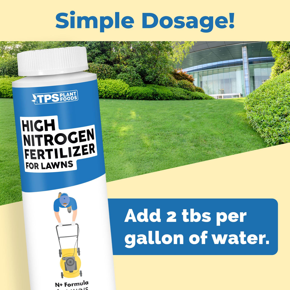 High Nitrogen Fertilizer for Lawns - 128 Ounce
