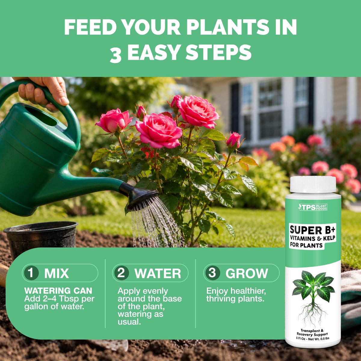B+ Vitamins for Plants - 8 Ounce