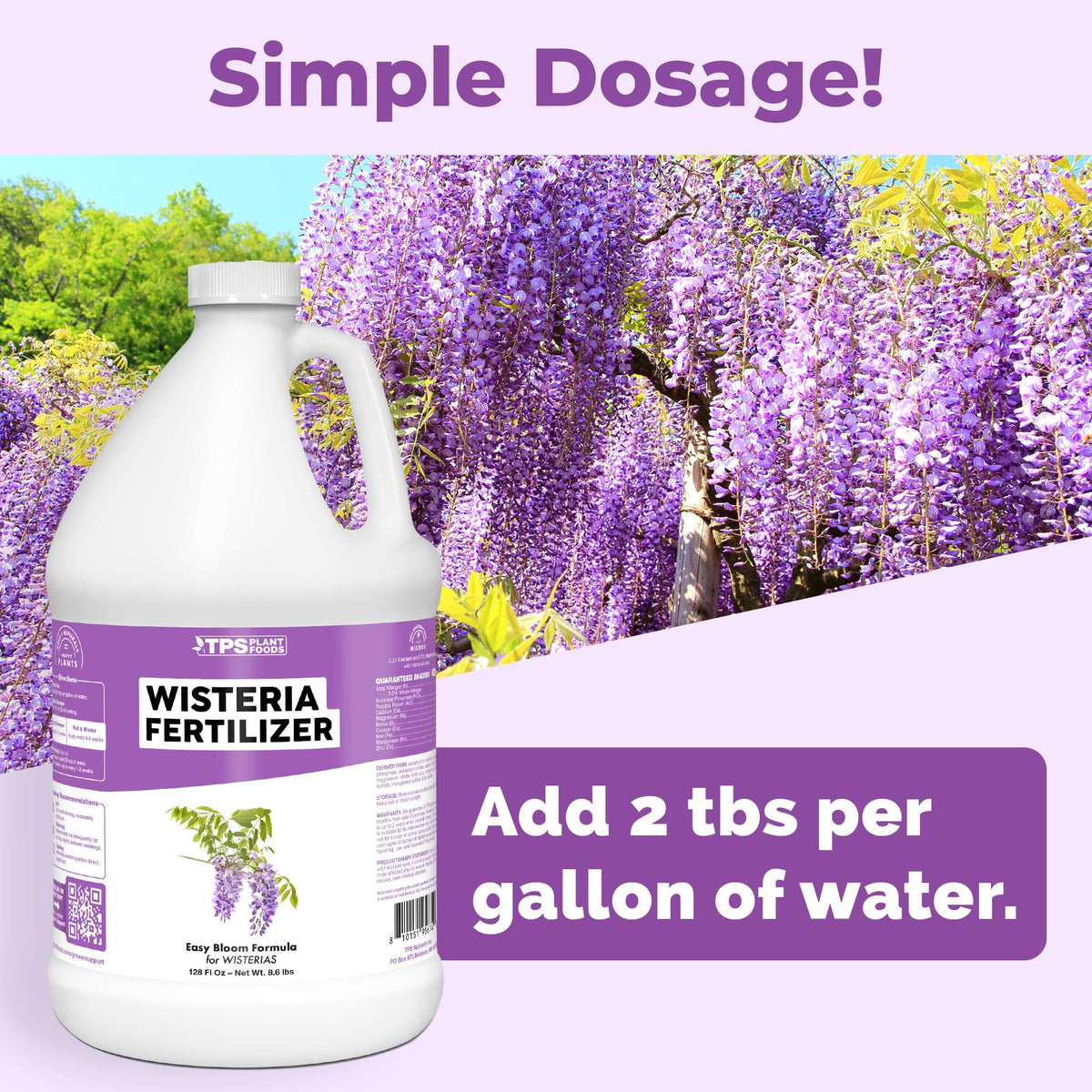 Wisteria Fertilizer - 128 Ounce