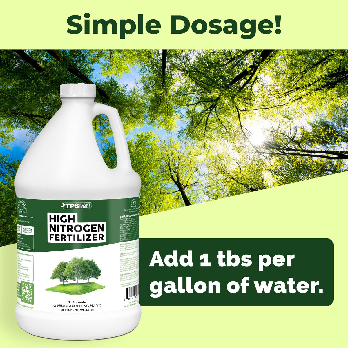 High Nitrogen Fertilizer - 128 Ounce