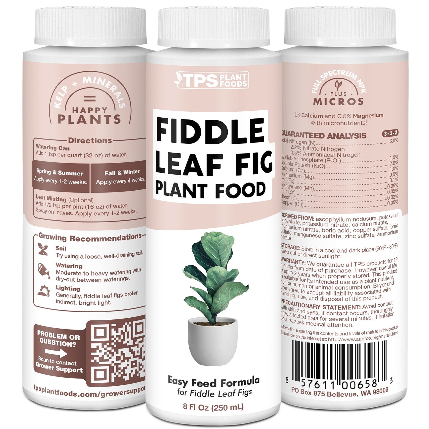 Fiddle Leaf Fig Plant Food formula, features, and plant care details