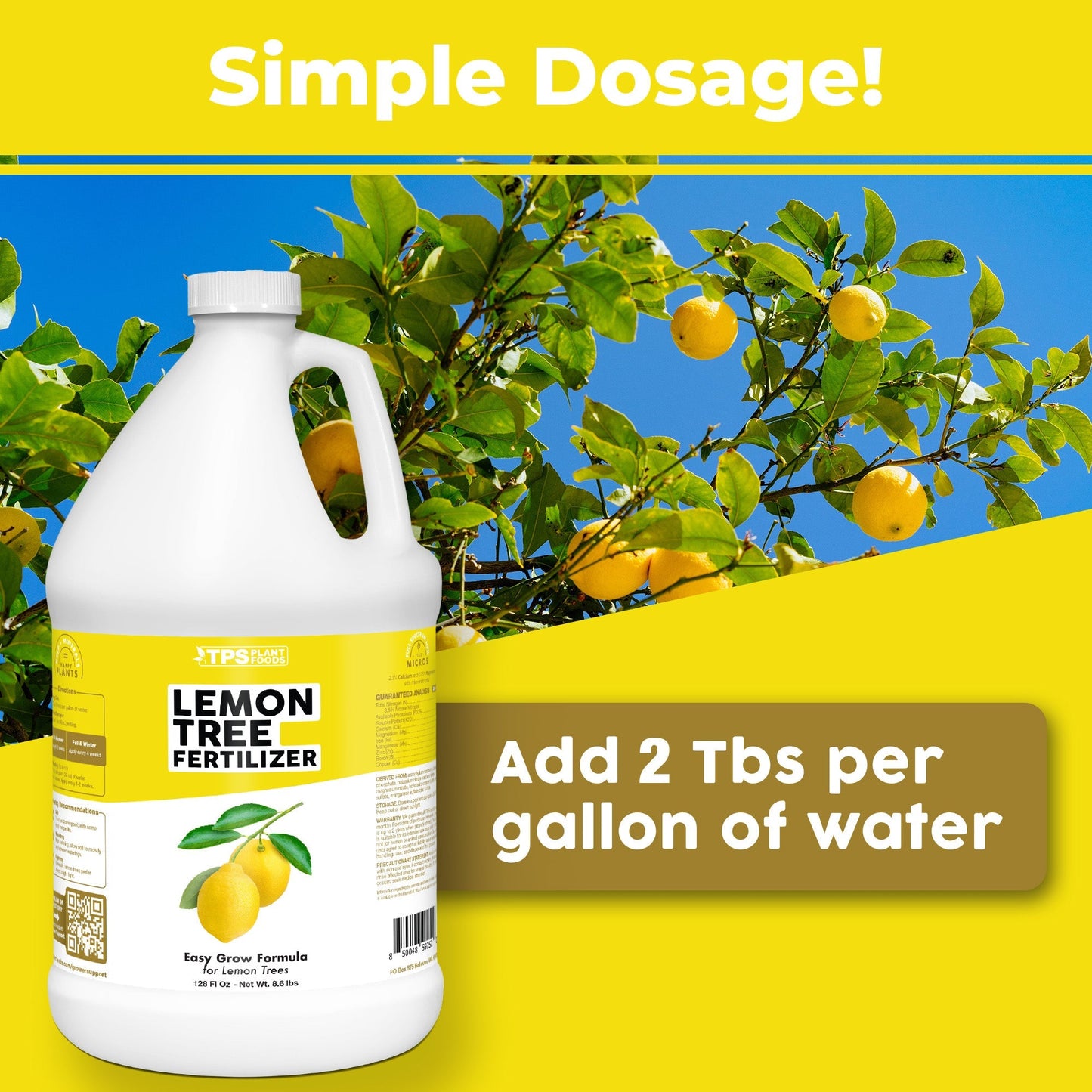 Key benefits and healthy growth features of Lemon Tree Fertilizer