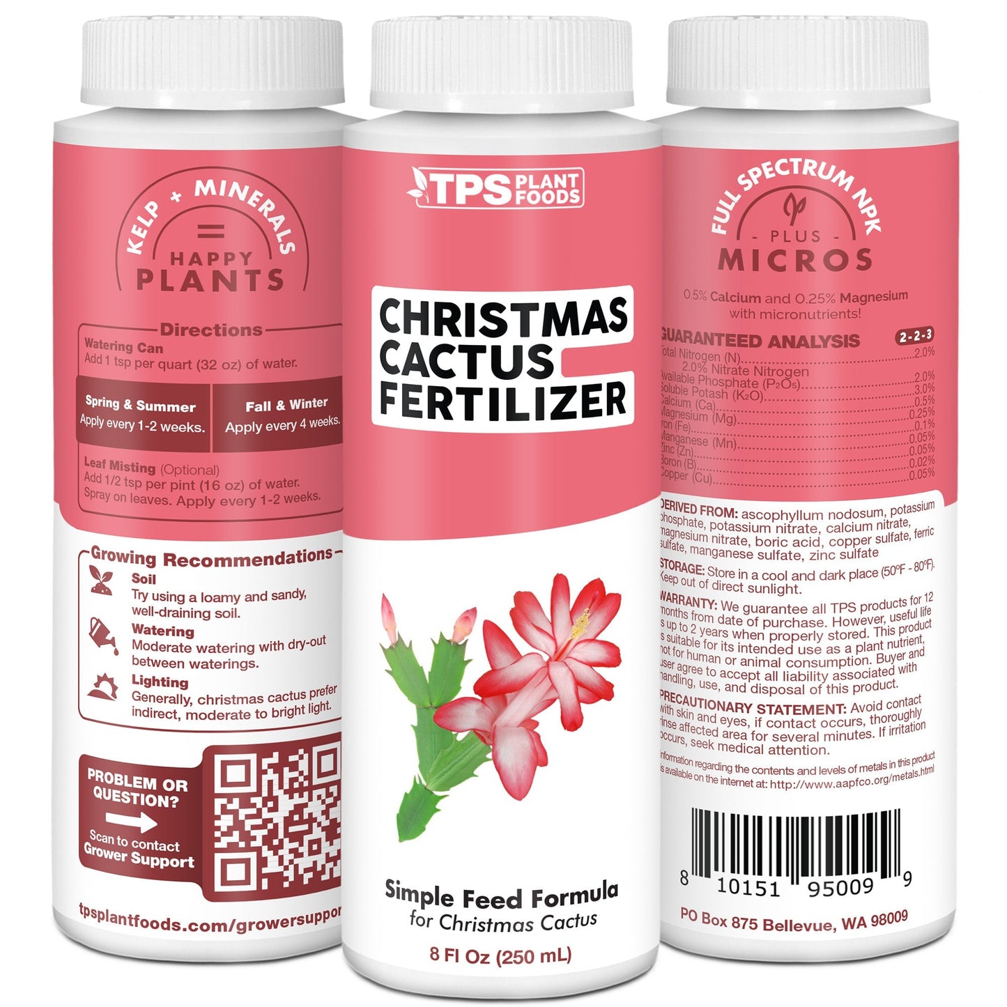 Christmas Cactus Fertilizer formula, features, and plant care details