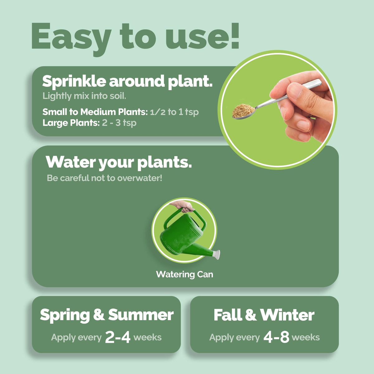 Granular Houseplant Food formula, features, and plant care details