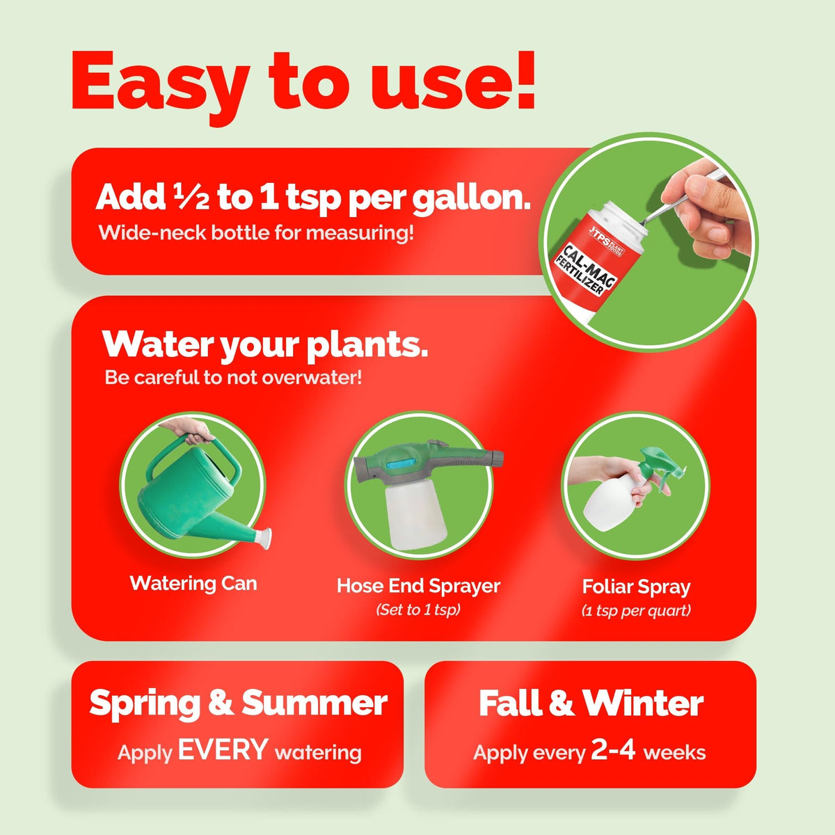 TPS Cal-Mag Fertilizer 2-0-0 formula, ingredients and plants care details [how-to]