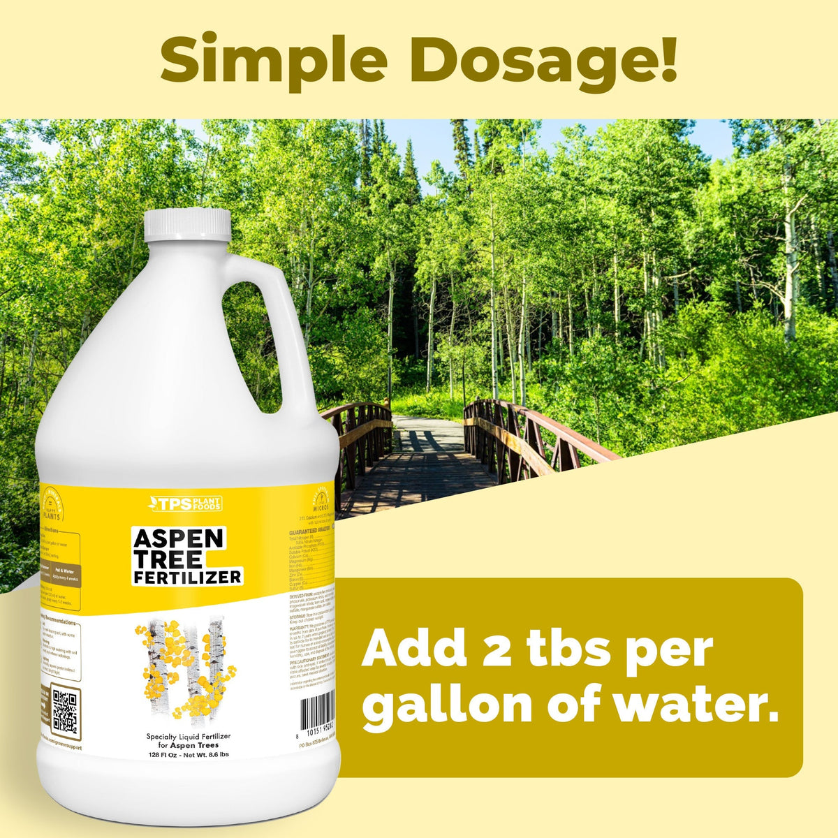 Aspen Tree Fertilizer - 128 Ounce