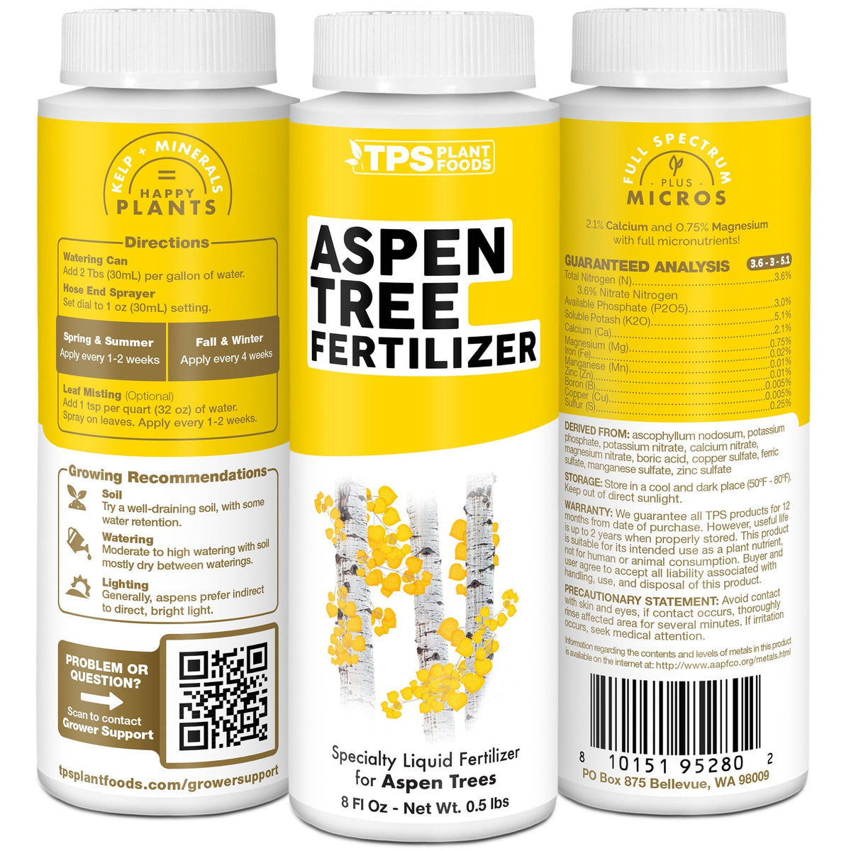Aspen Tree Fertilizer formula, features, and plant care details
