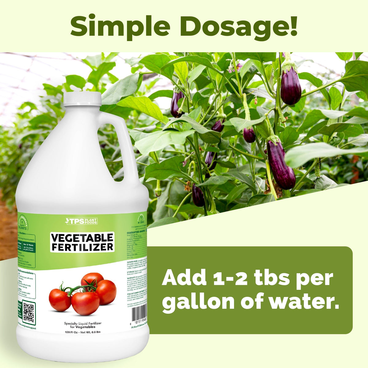 Vegetable Fertilizer - 128 Ounce