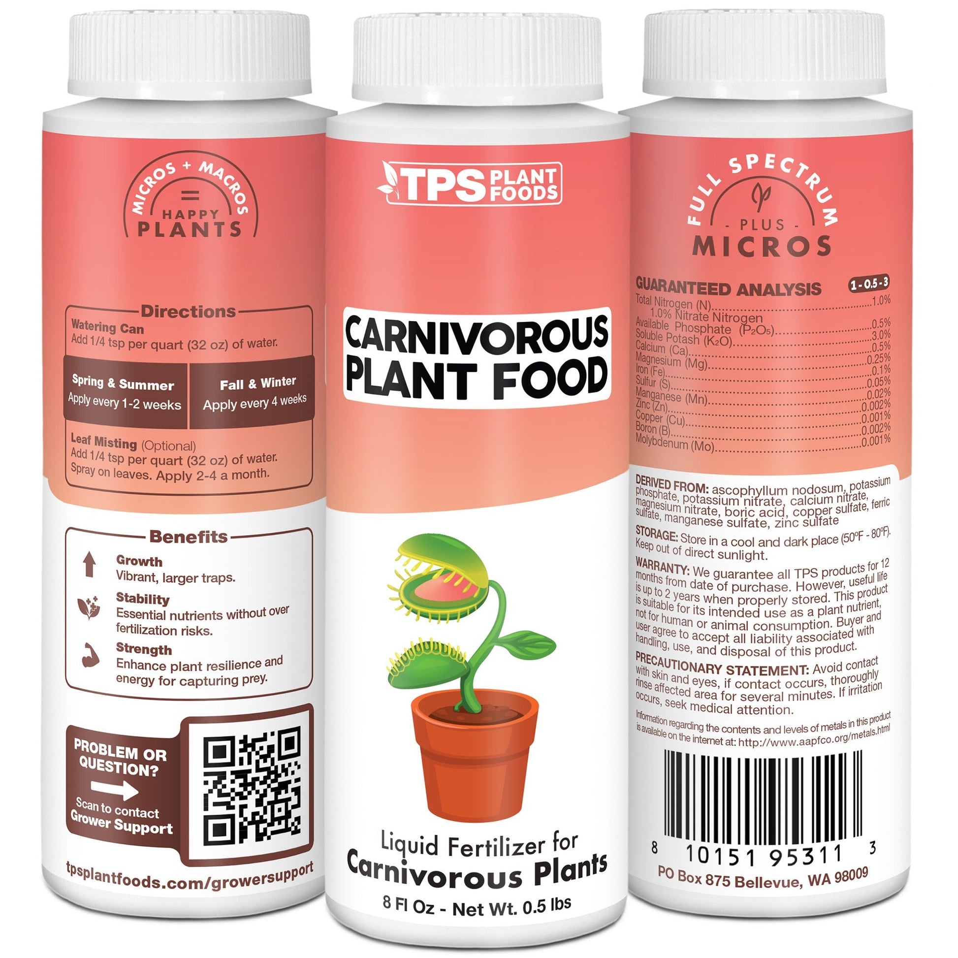 Carnivorous Plant Food formula, features, and plant care details