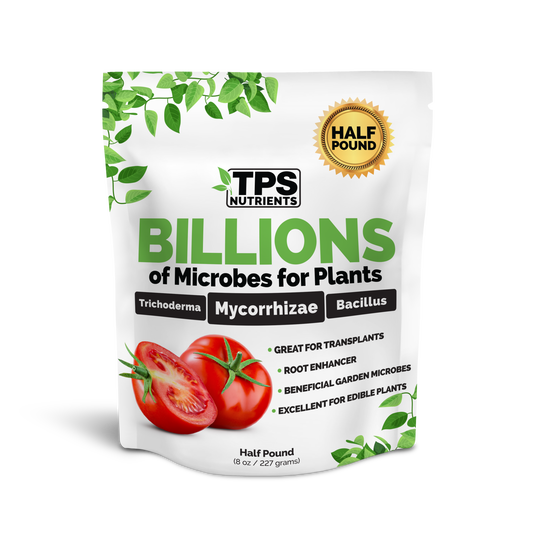 TPS Plant Foods Billions Microbes for Stronger Plants product package