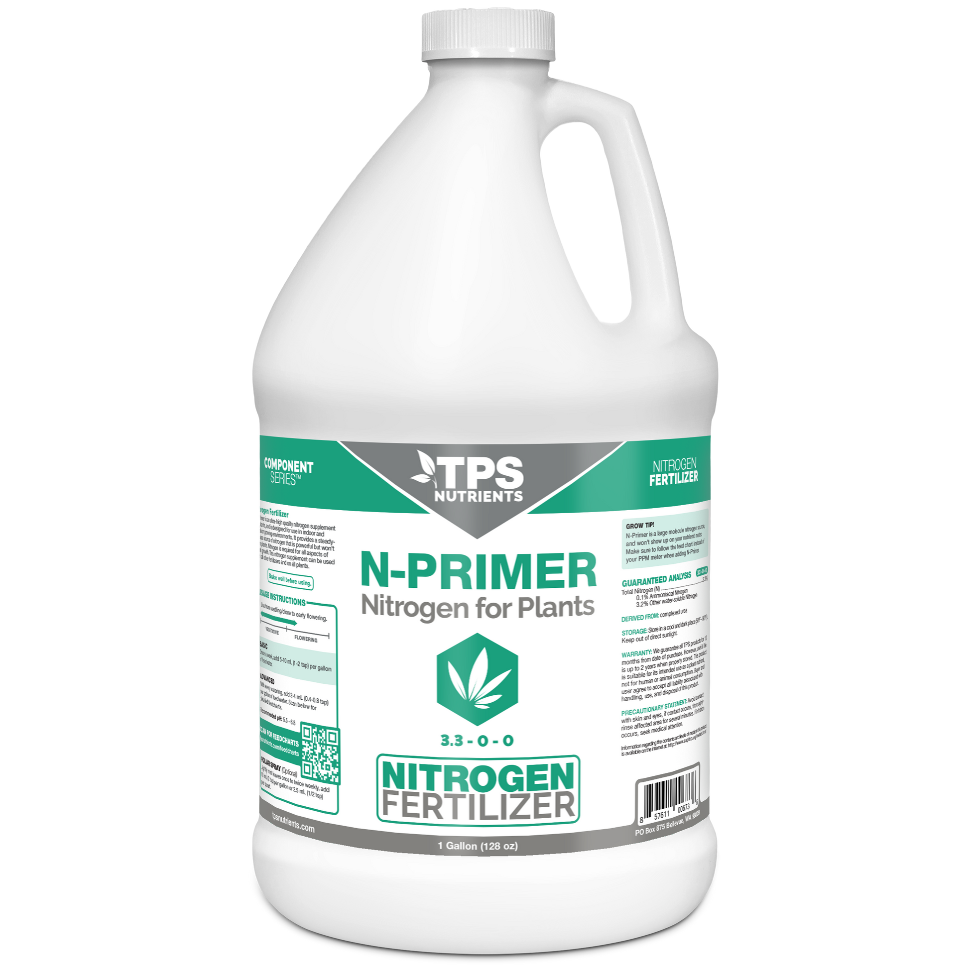 TPS Plant Foods N-Primer Nitrogen Fertilizer 1 gallon product package