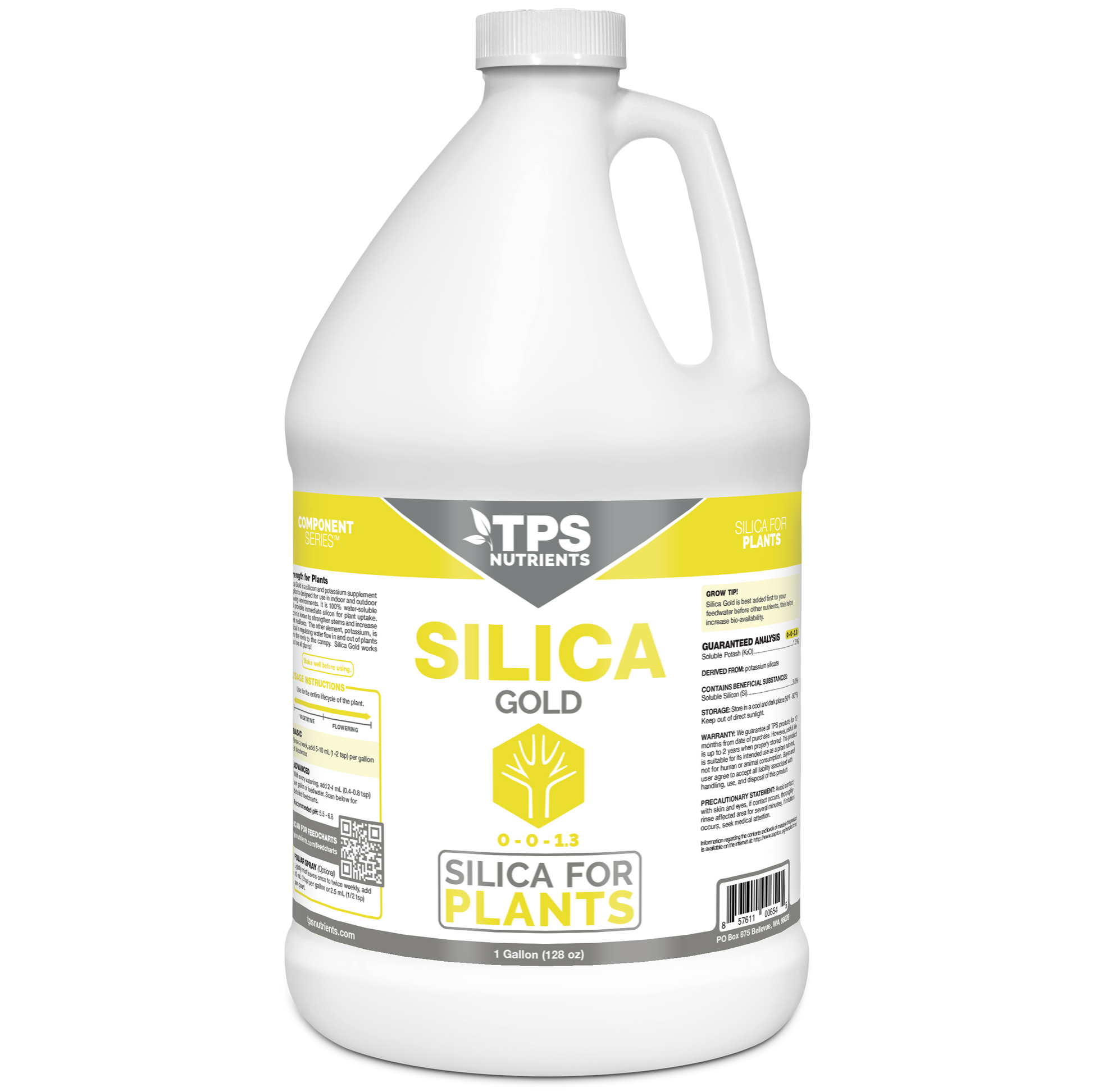 TPS Plant Foods Silica Gold Strength for Plants 1 gallon product package