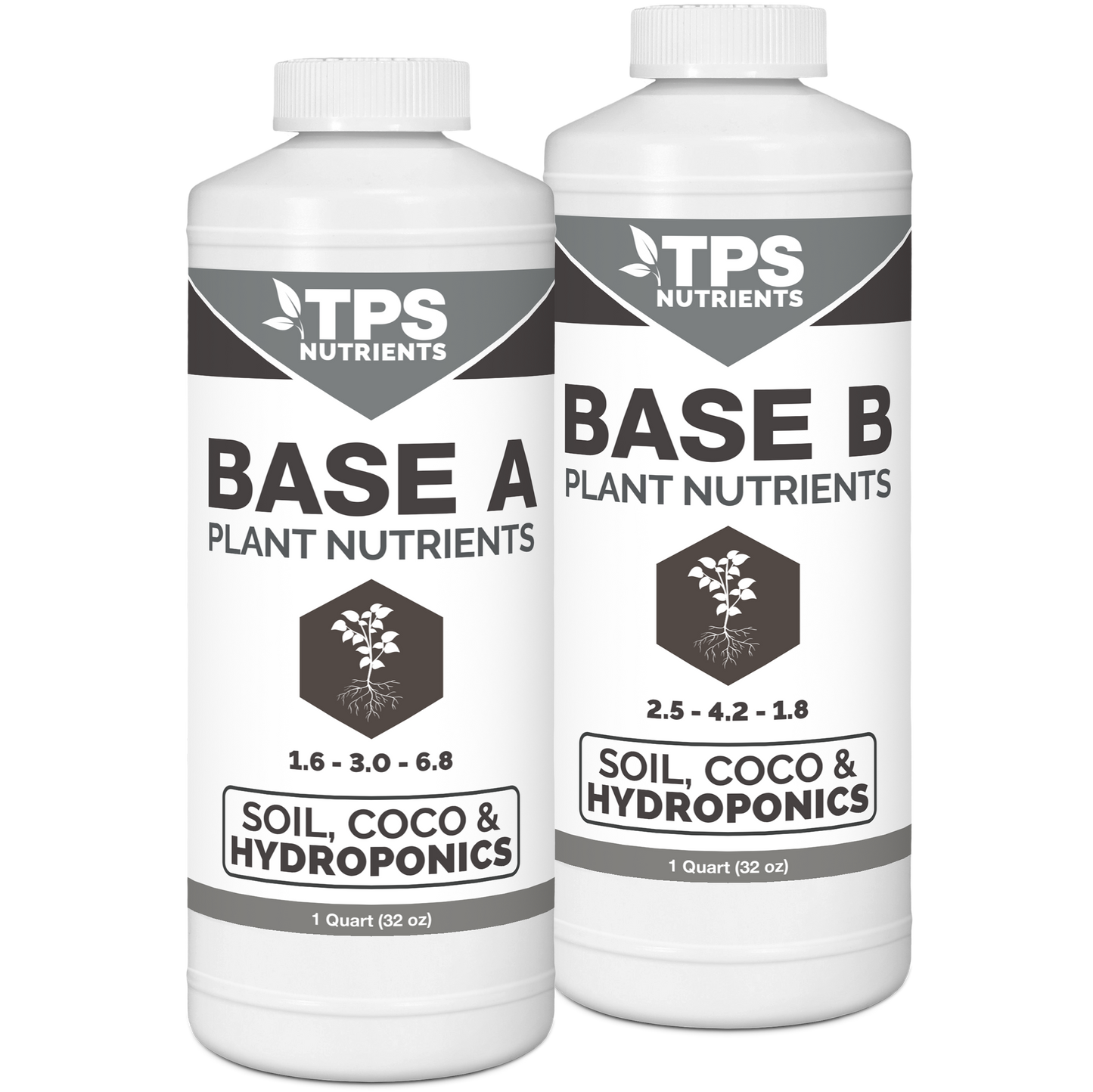 TPS Plant Foods Base A+B Plant Nutrients 32 oz product package