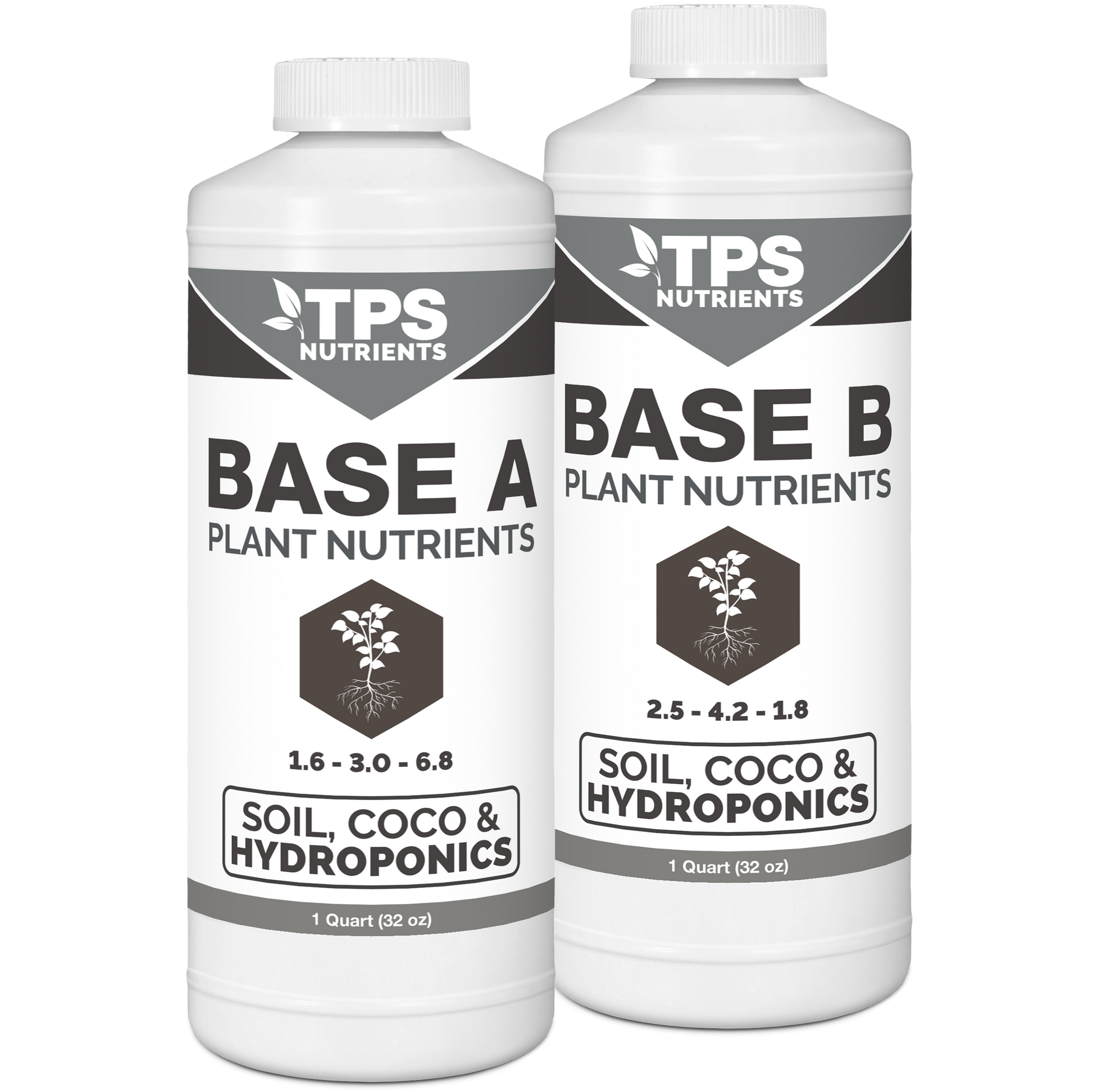 TPS Plant Foods Base A+B Plant Nutrients 32 oz product package