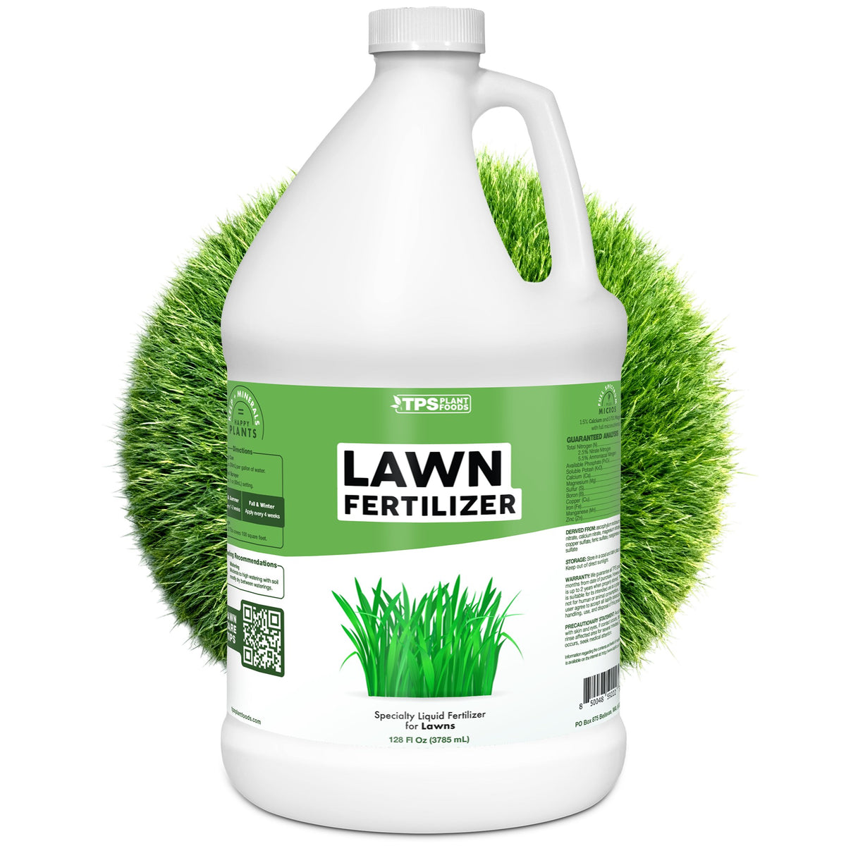 TPS Plant Foods Lawn Fertilizer 8-1-2, 1 gallon bottle