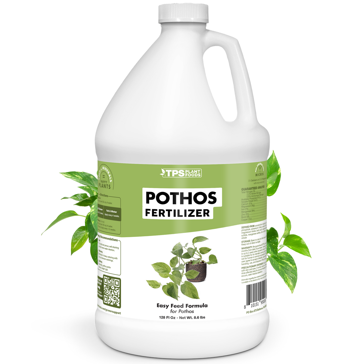 TPS Plant Foods Pothos Fertilizer 3-1-2, 1 gallon bottle