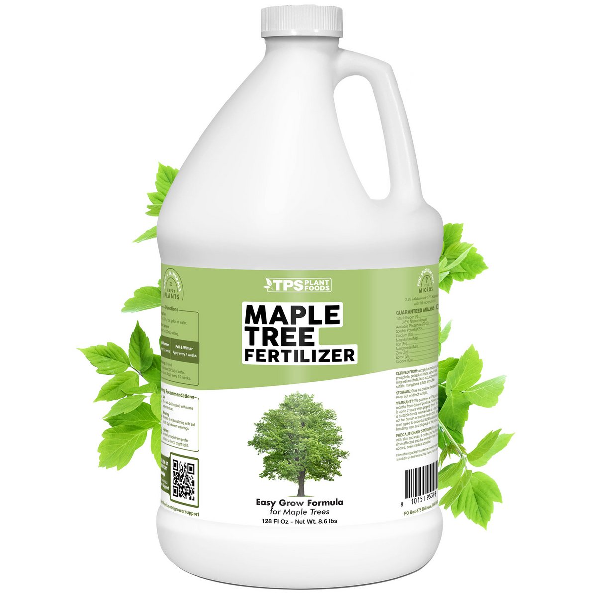 TPS Plant Foods Maple Tree Fertilizer 3.6-3-5.1, 1 gallon bottle