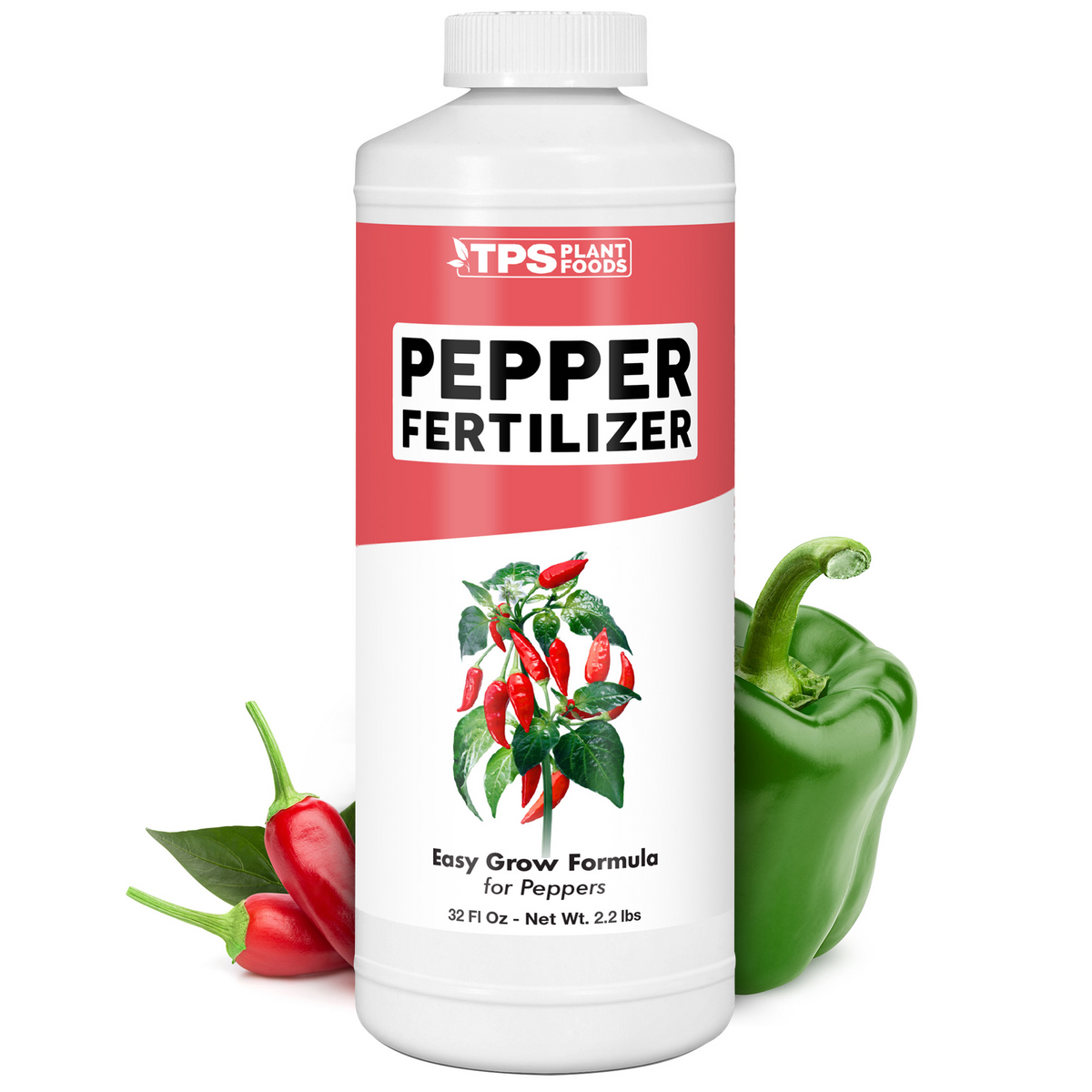 TPS Plant Foods Pepper Fertilizer 3.6-3-5.1, 32 oz bottle