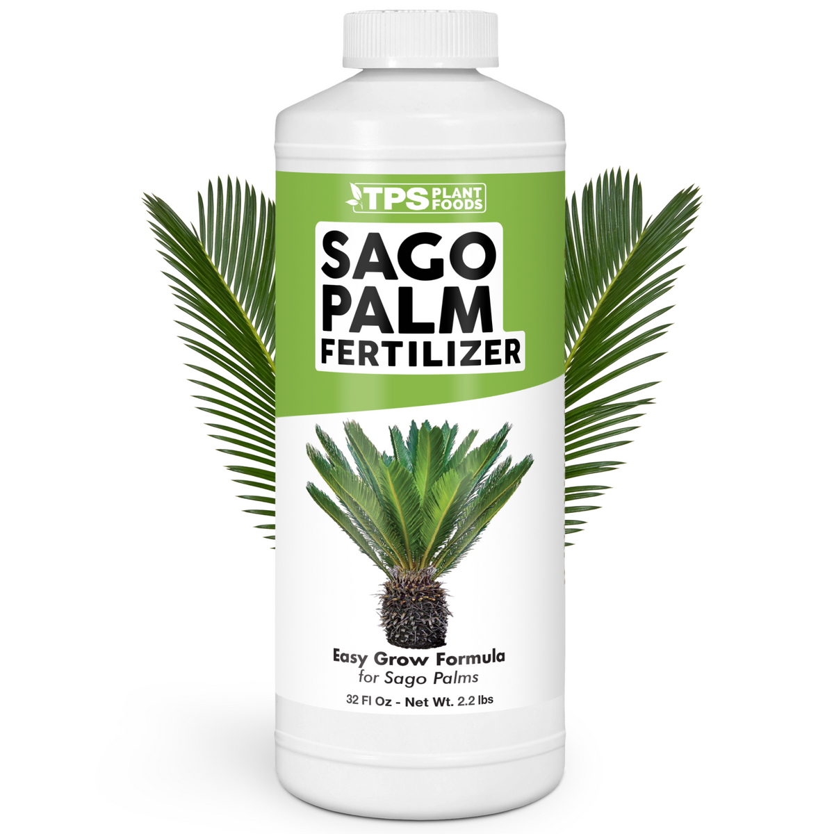 TPS Plant Foods Sago Palm Fertilizer 3.6-3-5.1, 32 oz bottle