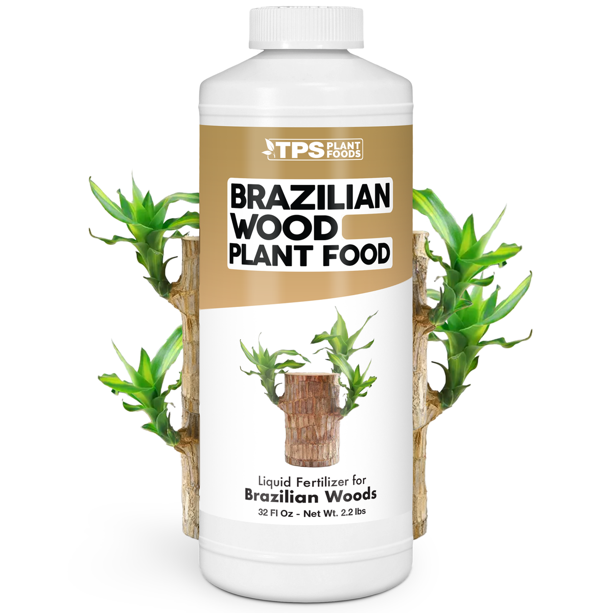 TPS Plant Foods Brazilian Wood Plant Food 1-0.5-3, 32 oz bottle [wrap]
