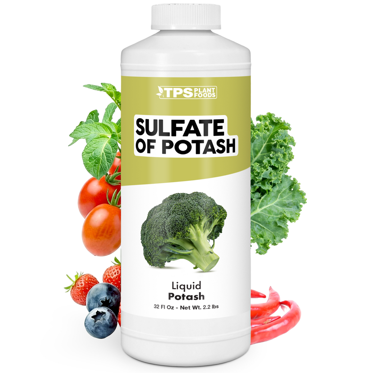 TPS Plant Foods Sulfate Of Potash 0-0-10 liquid fertilizer, 32 oz bottle [wrap]