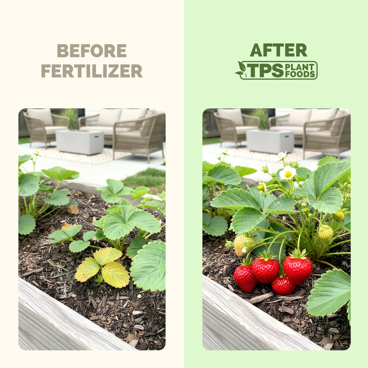 Berry before and after TPS Berry Fertilizer: healthier trees and bigger harvests [results]