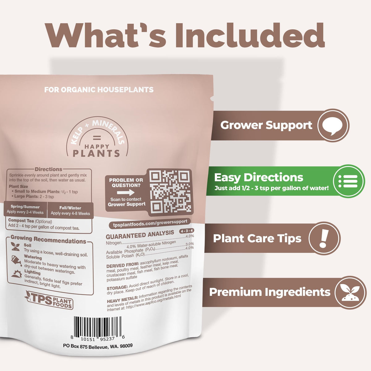 TPS Granular Fig Tree Fertilizer vs other fertilizers: gentle NPK, tailored nutrition for fig tree, kelp and micronutrients