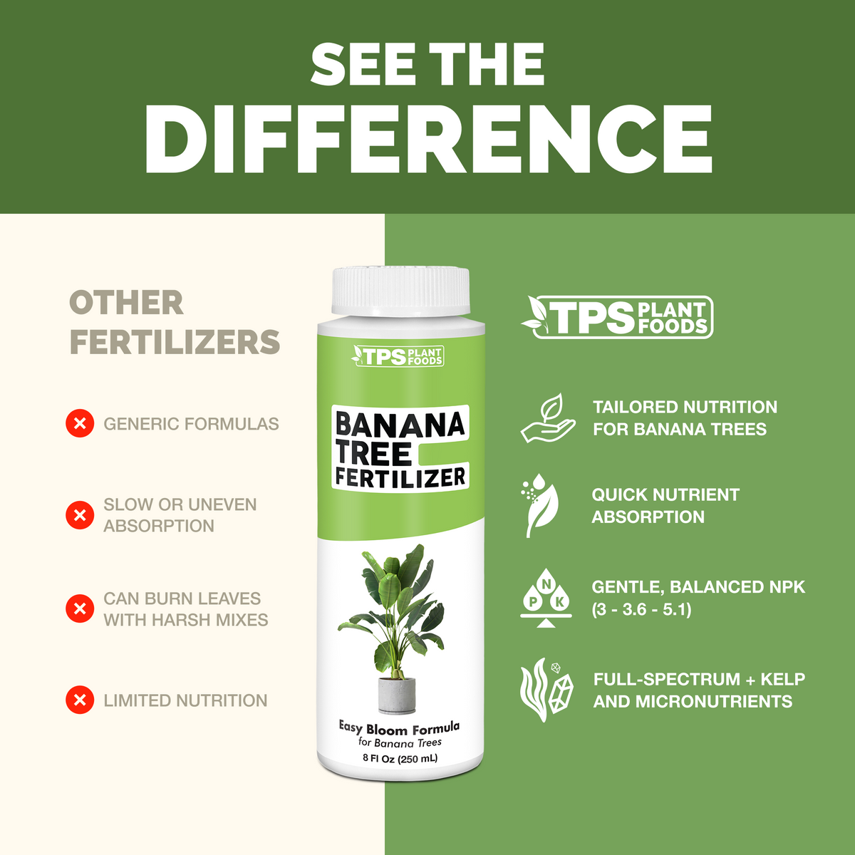 Banana Tree Fertilizer - 8 Ounce