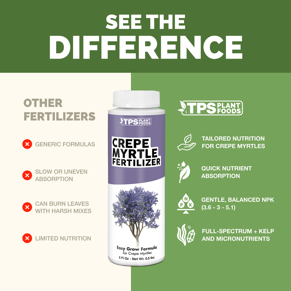 Crepe Myrtle Fertilizer - 8 Ounce