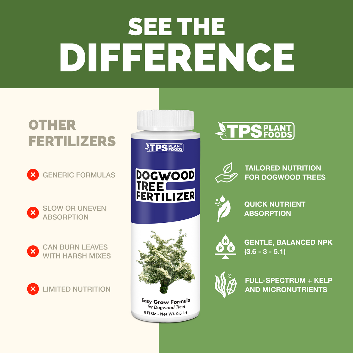 Dogwood Tree Fertilizer - 8 Ounce