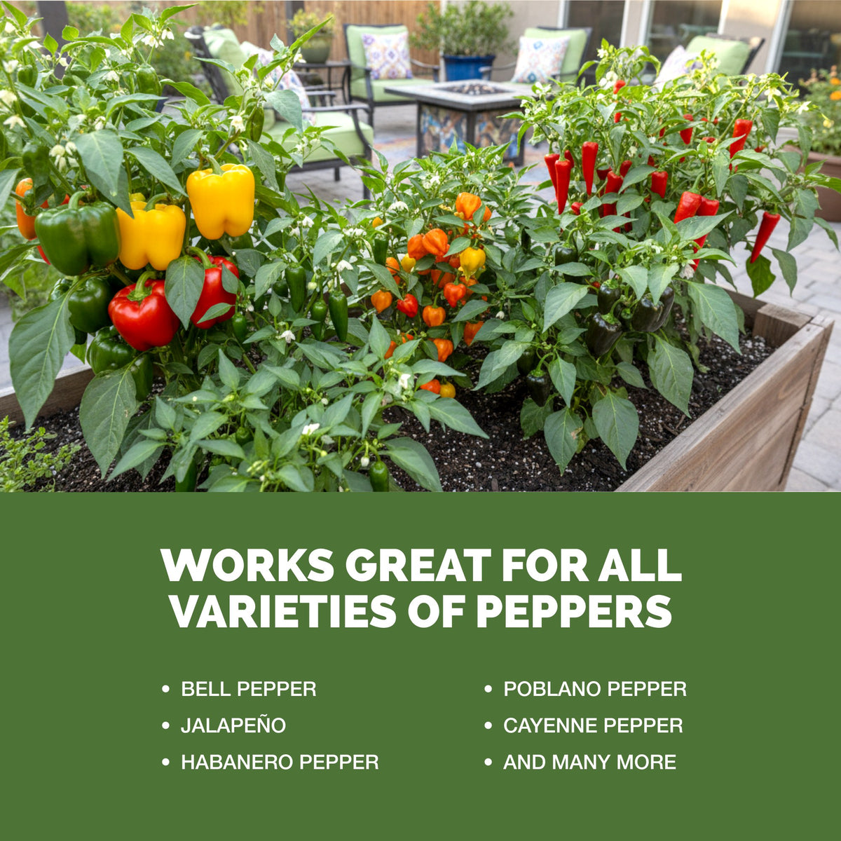 TPS Pepper Fertilizer works for all varieties of pepper