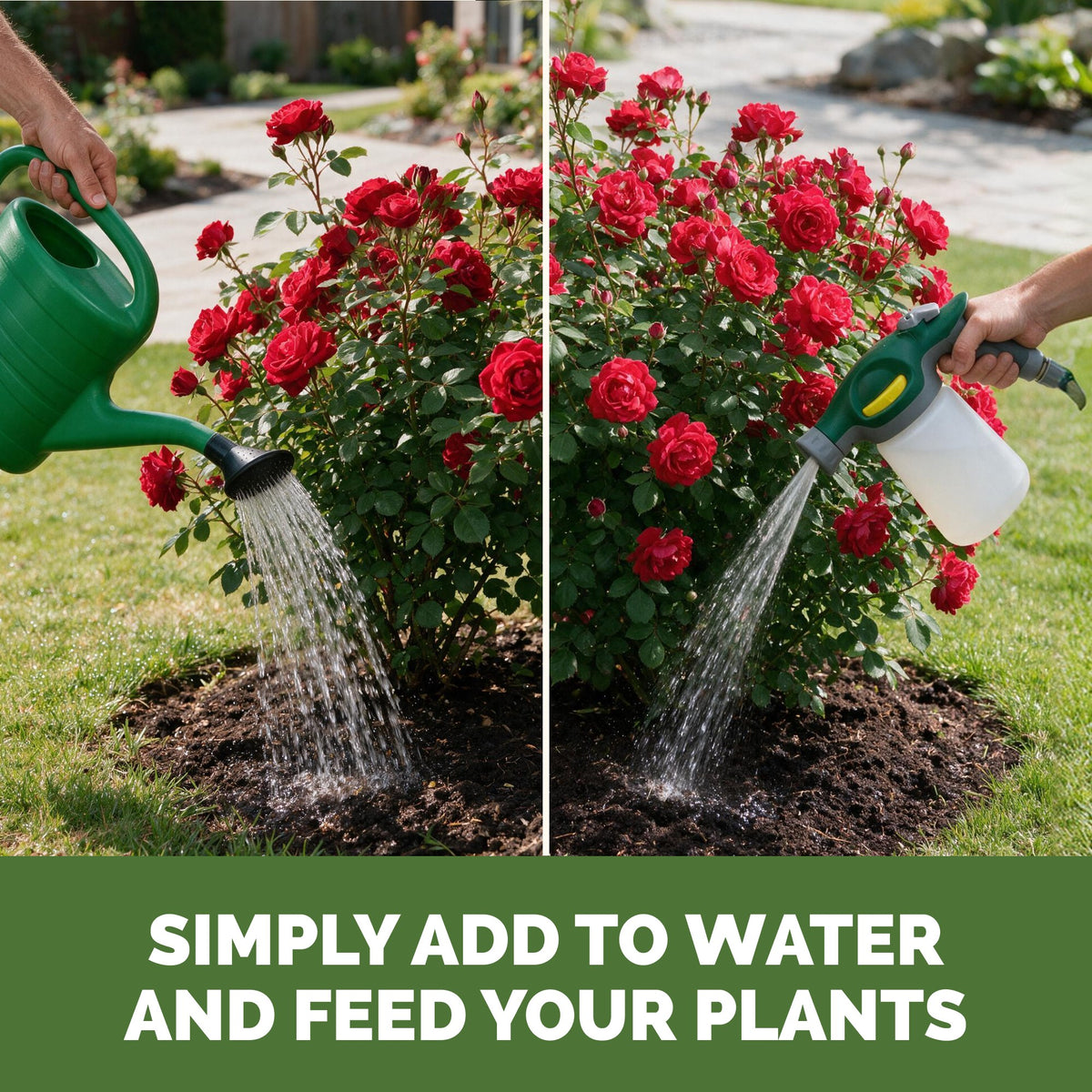 Feeding plants with TPS Instant Plant Food by watering can or hose-end sprayer [how-to]