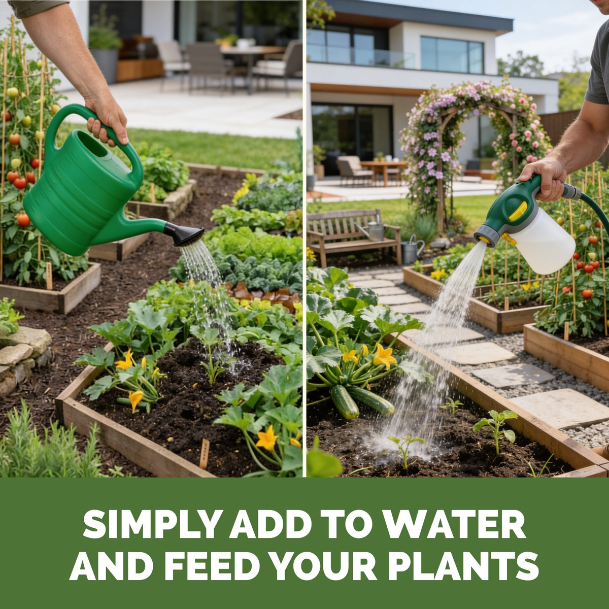 Feeding plants with TPS Muriate Of Potash by watering can or hose-end sprayer [how-to]