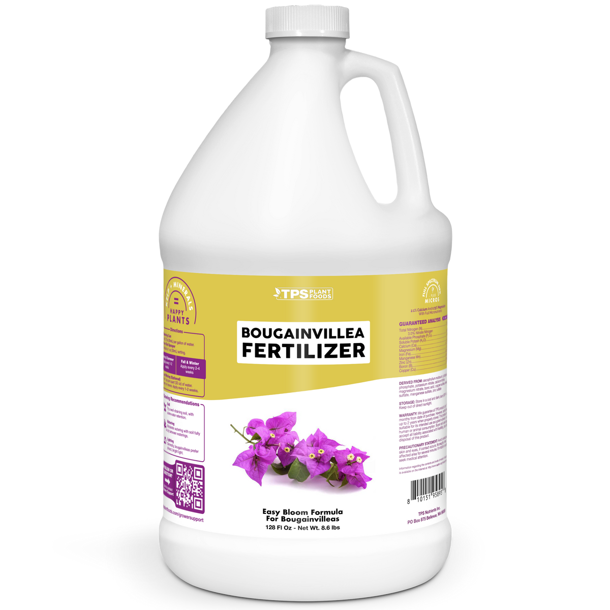tps 1 gallon bougainvillea fertilizer, 128 oz bottle [wrap]