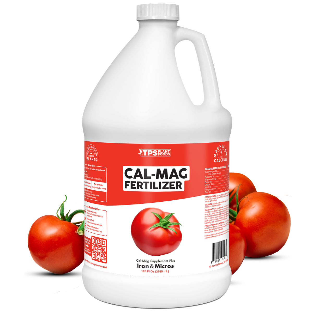 TPS Plant Foods Cal-Mag Fertilizer 2-0-0, 1 gallon bottle, 128 oz bottle [wrap]